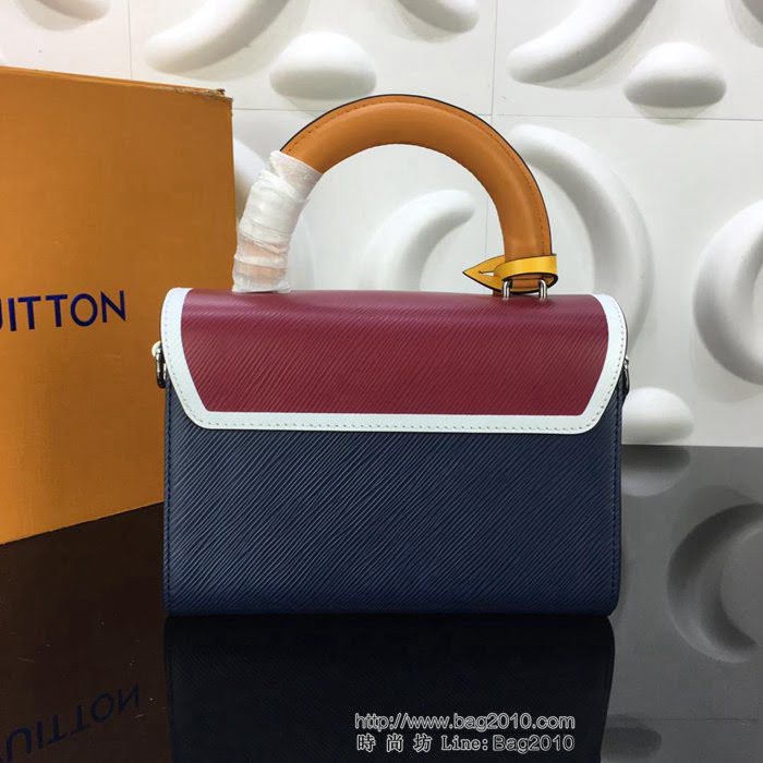 路易威登LV 頂級原單 官網特別款 刺繡Epi皮革 Monogram 帆布貼飾 Twist中號手袋 手提肩背斜挎包 M52514  YDH2357